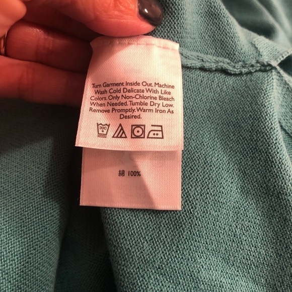 Eddie Bauer 3/4 Sleeve Split Neck Sweater NWT Sz S - Picture 4 of 4